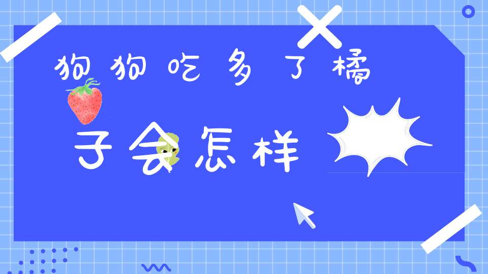 狗狗吃多了橘子会怎样(狗吃橘子皮会怎么样)